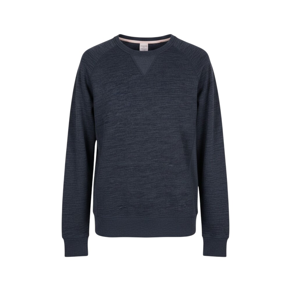 Champion Vintage Sweatshirt Men's M Heathered Navy Blue Crew Neck Long Sleeve